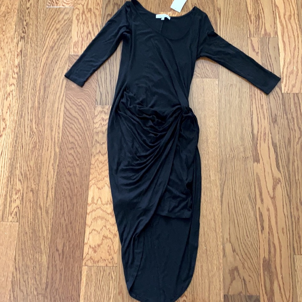 Black fitted dress